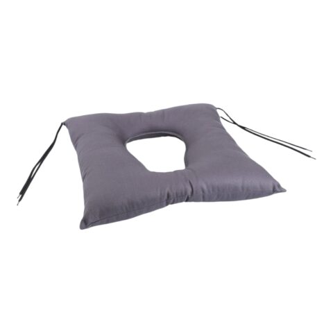 Cuscino in fibra cava siliconata con foro centrale